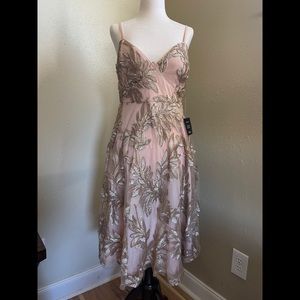 NWT Lulu’s Gold and Nude Sequin Dress